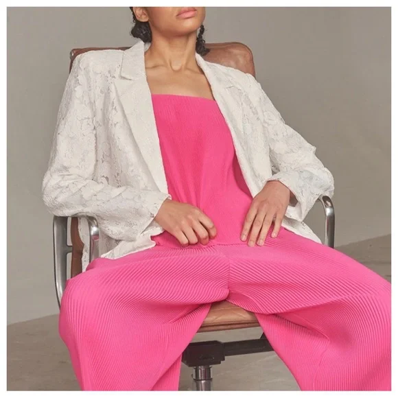 #17 Boho Lace Open Blazer Jacket - Picture 3 of 3